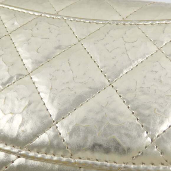 CHANEL Authentic Gold Leather Logo Wallet - Picture 3 of 8